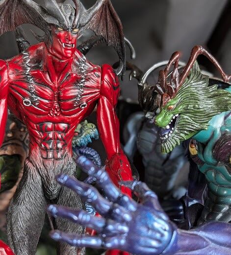 フューチャーモデルズ デビルマンフィギュア 4体セット デビルマン（フューチャーモデルズ）開封済4体セット : 恐竜怪獣大