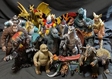 昭和ゴジラ東宝チャンピオンまつり（バンダイ）ソフビコンプリート20体