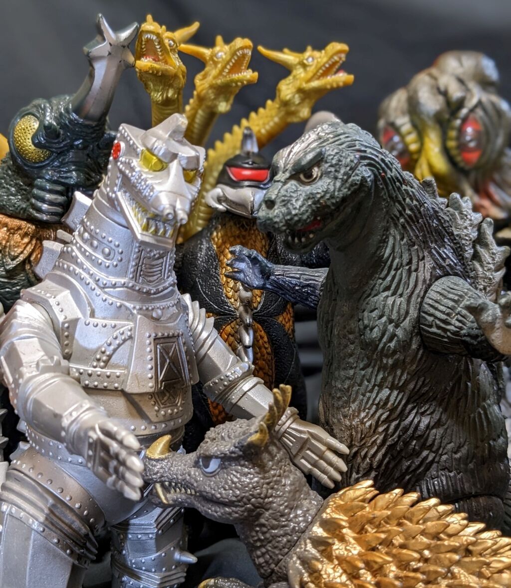 昭和ゴジラ東宝チャンピオンまつり対戦怪獣（バンダイ）ソフビ9体