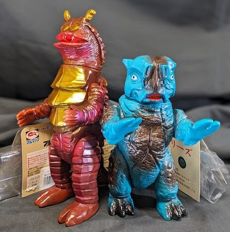 キーラ＆サイゴウルトラマン登場怪獣（ブルマァク復刻）ソフビ2体セット