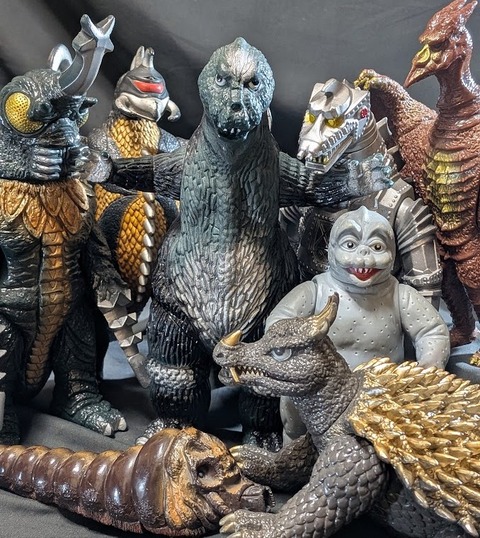 昭和ゴジラ・ミニラ・メカゴジラ・モスラ・アンギラス他（バンダイ）ソフビ８体セット 昭和ゴジラ・ミニラ・メカゴジラ・モスラ・アンギラス他（バンダイ