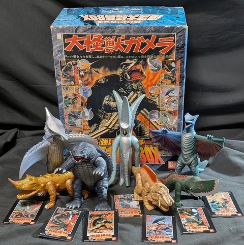 昭和～平成ガメラ＆登場怪獣（バンダイ）ソフビ タグ付コンプリート