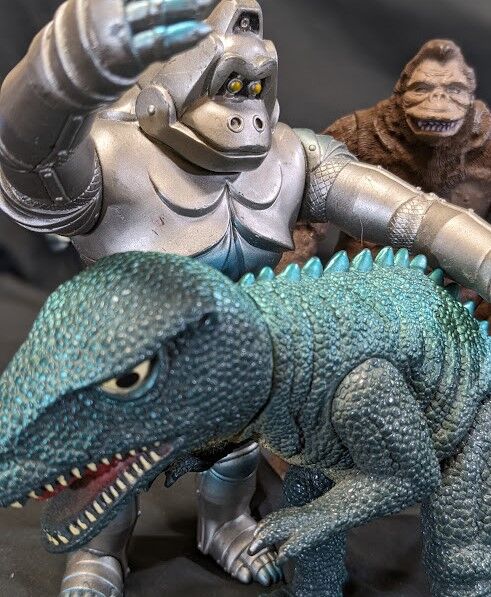 キングコング＆メカニコング＆ゴロザウルス（バンダイ）タグ付ソフビ３体セット キングコング＆メカニコング＆ゴロザウルス（バンダイ）タグ付