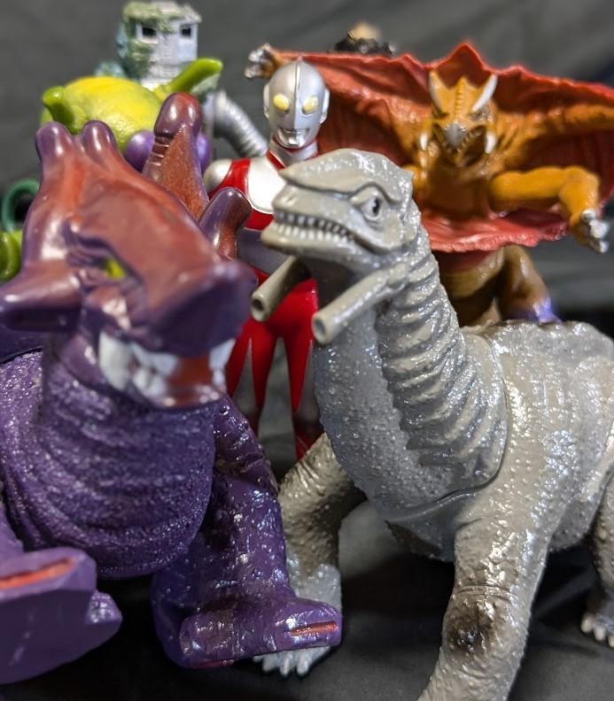 ウルトラマングレート＆登場怪獣（バンダイ）ソフビフィギュア7体