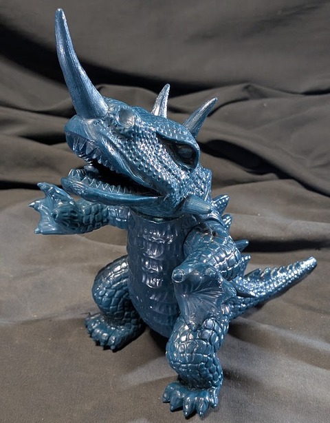 昭和ガメラ＆バルゴン＆ギャオス（マルサン・日東復刻）クリアミドルソフビ３体セット バルゴン 昭和ガメラ対戦怪獣（マルサン・日東復刻）未塗装 ソフビ