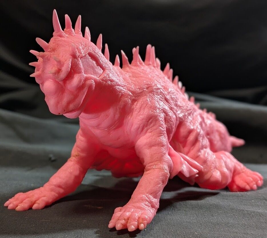 大怪獣バラン（Y-MSF）ピンク成型 ソフビフィギュア : 恐竜怪獣大進撃