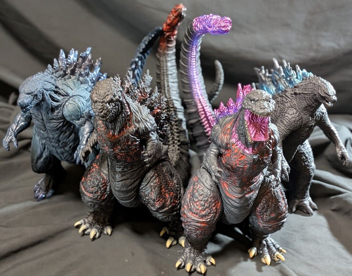 シン・ゴジラ クライマックスVer.他（バンダイ）怪獣王シリーズ4体