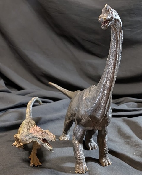 アロサウルス＆ディプロドクス（ＰＡＰＯ）PVCフィギュア２体セット アロサウルス＆ブラキオサウルス（PAPO）PVCフィギュア2体セット