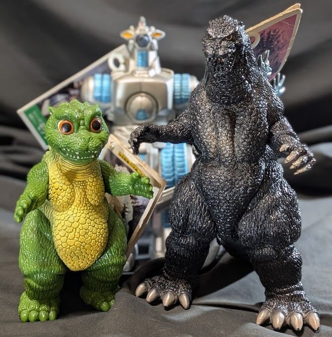 ゴジラ＆リトル＆モゲラ「ゴジラvsスペースゴジラ」（バンダイ）タグ付