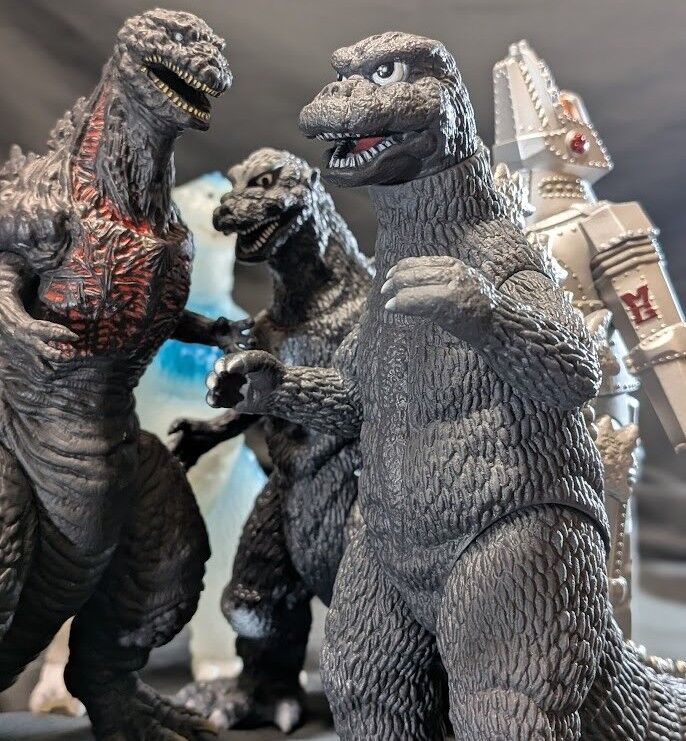 ゴジラ・メカゴジラ飛行形態 他（バンダイ）ムービーモンスター５体セット ゴジラ・メカゴジラ飛行形態 他（バンダイ）ムービーモンスター5体