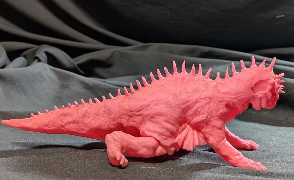 大怪獣バラン（Y-MSF）ピンク成型 ソフビフィギュア : 恐竜怪獣大進撃