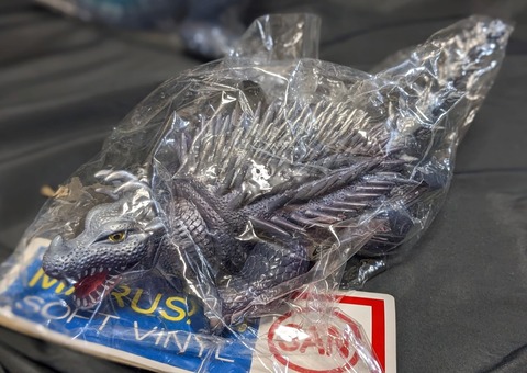 逆襲版ゴジラ＆アンギラス（マルサン）未開封ソフビフィギュア2