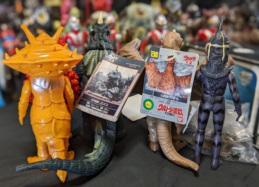 ウルトラマン＆登場怪獣・宇宙人（ブルマァク復刻）ソフビフィギュア５体セット ウルトラマンフィギュア 5体セット ウルトラマン＆登場怪獣