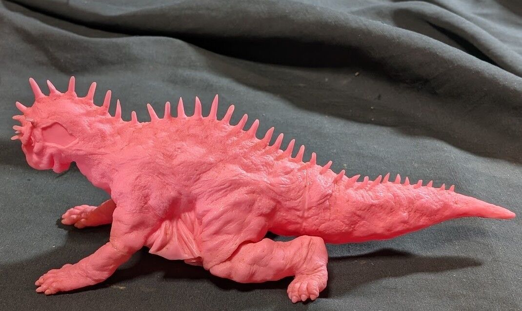 大怪獣バラン（Y-MSF）ピンク成型 ソフビフィギュア : 恐竜怪獣大進撃