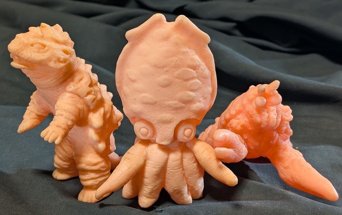 未開封品 ベアモデル ゲゾラ・ガニメ・カメーバ オール怪獣コレクション ソフビ ゲゾラ・ガニメ・カメーバ（ベアモデル）未塗装ソフビフィギュア3体