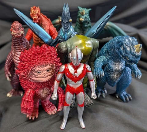 ウルトラマンパワード＆登場怪獣・宇宙人（バンダイ）ソフビフィギュア