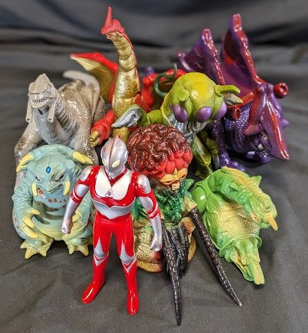ウルトラマングレート＆登場怪獣（バンダイ）ソフビフィギュア8体