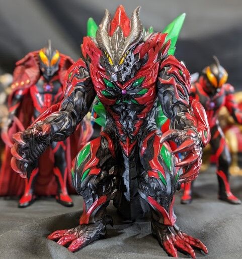 ウルトラマンゼロ＆カイザーベリアル他（バンダイ）ソフビ19体セット