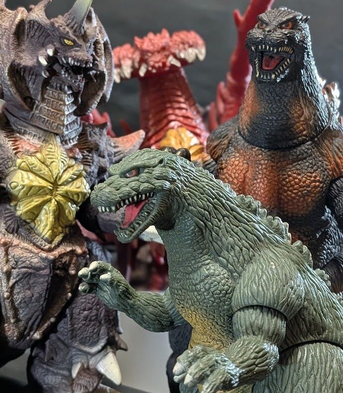 平成VSシリーズ バーニングゴジラ・デストロイア他（バンダイ）4体