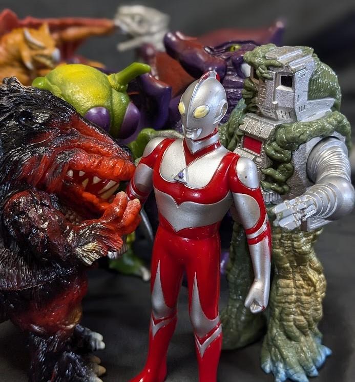 ウルトラマングレート＆登場怪獣（バンダイ）ソフビフィギュア7体
