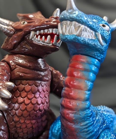 ゼロン＆ミドロン（マスダヤ）「スペクトルマン」登場怪獣ソフビ