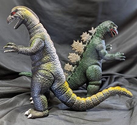 ゴジラ（インペリアル社）ゴム製フィギュア大小２体セット ゴジラ（インペリアル社・他）ゴム製フィギュア2体セット : 恐竜怪獣