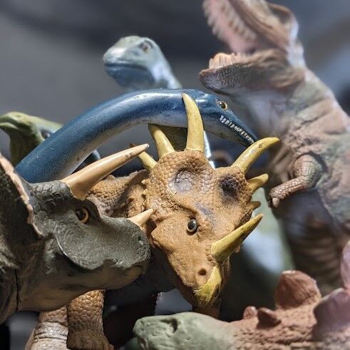 昭和レトロ恐竜（ツクダホビー）ソフビフィギュア10体セット : 恐竜