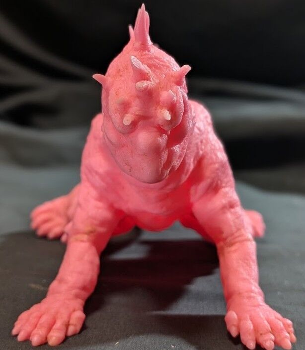 大怪獣バラン（Y-MSF）ピンク成型 ソフビフィギュア : 恐竜怪獣大進撃