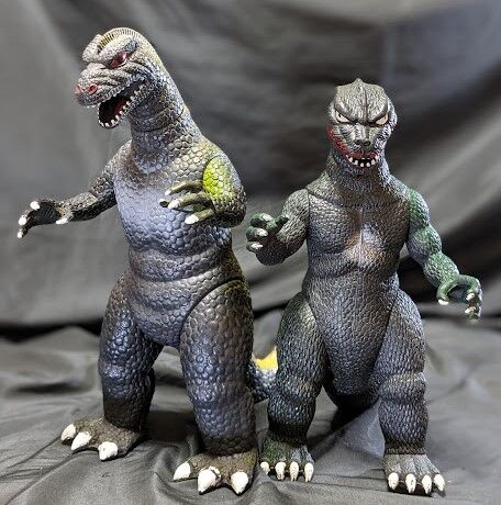 ゴジラ（インペリアル社）ゴム製フィギュア大小2体セット