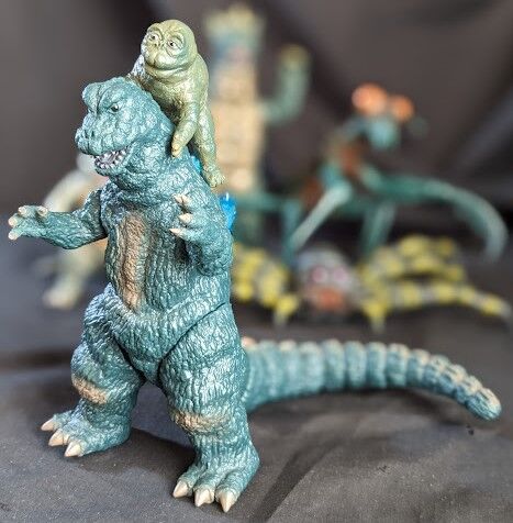 ゴジラ＆ミニラ「ゴジラの息子」（Y・MSF）ソフビフィギュア