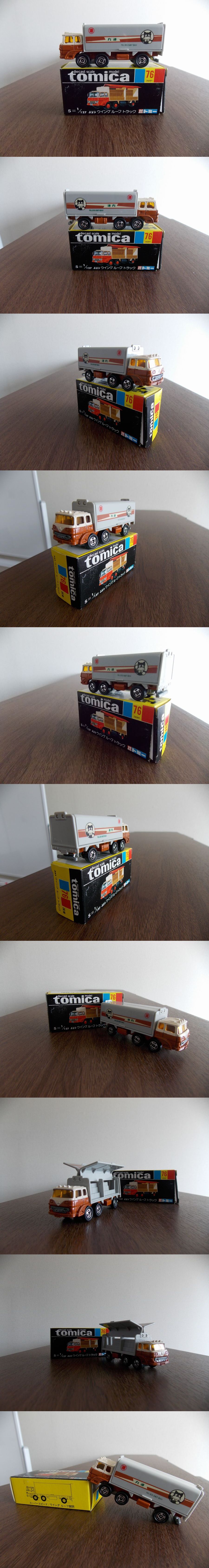 ＊359 トミカ黒箱ジャパン物　丸運　ふそうウイングルーフトラック　未使用に近い　スーパースピード　ウイングルーフ開閉