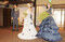 デニムの婚礼衣装 独自生地で製作　倉敷の結婚式企画運営会社と協業