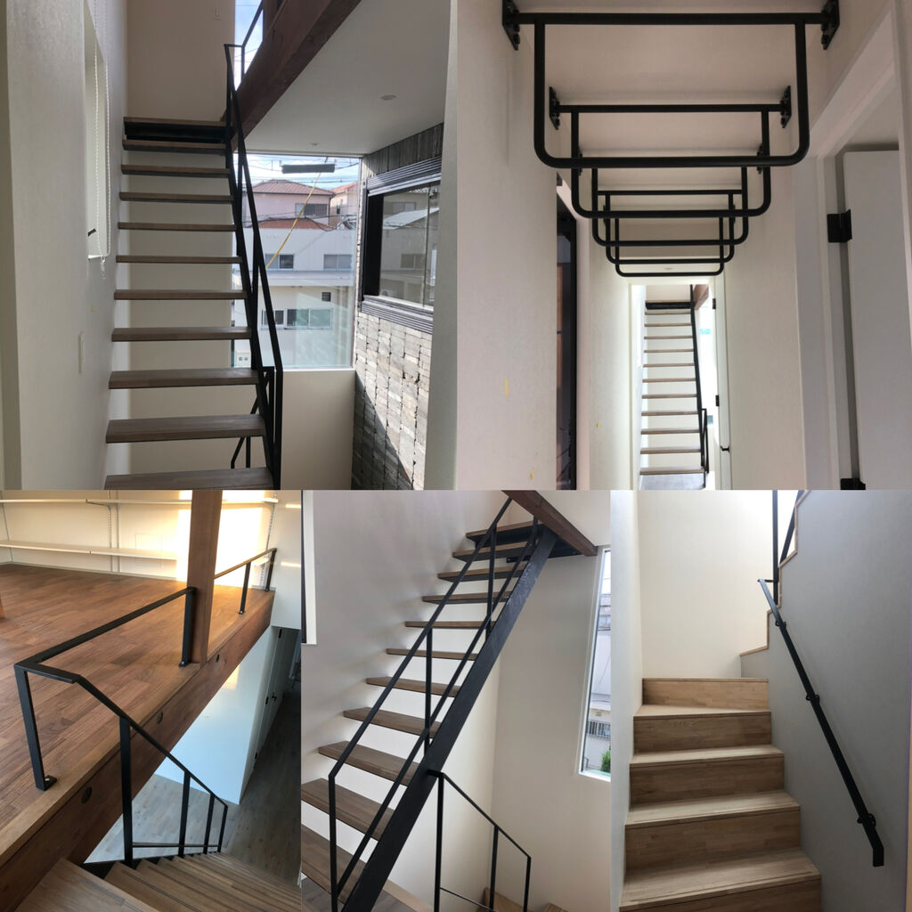 鉄骨階段と手すりと雲梯と。 熱は鉄いうちに打てっ!!