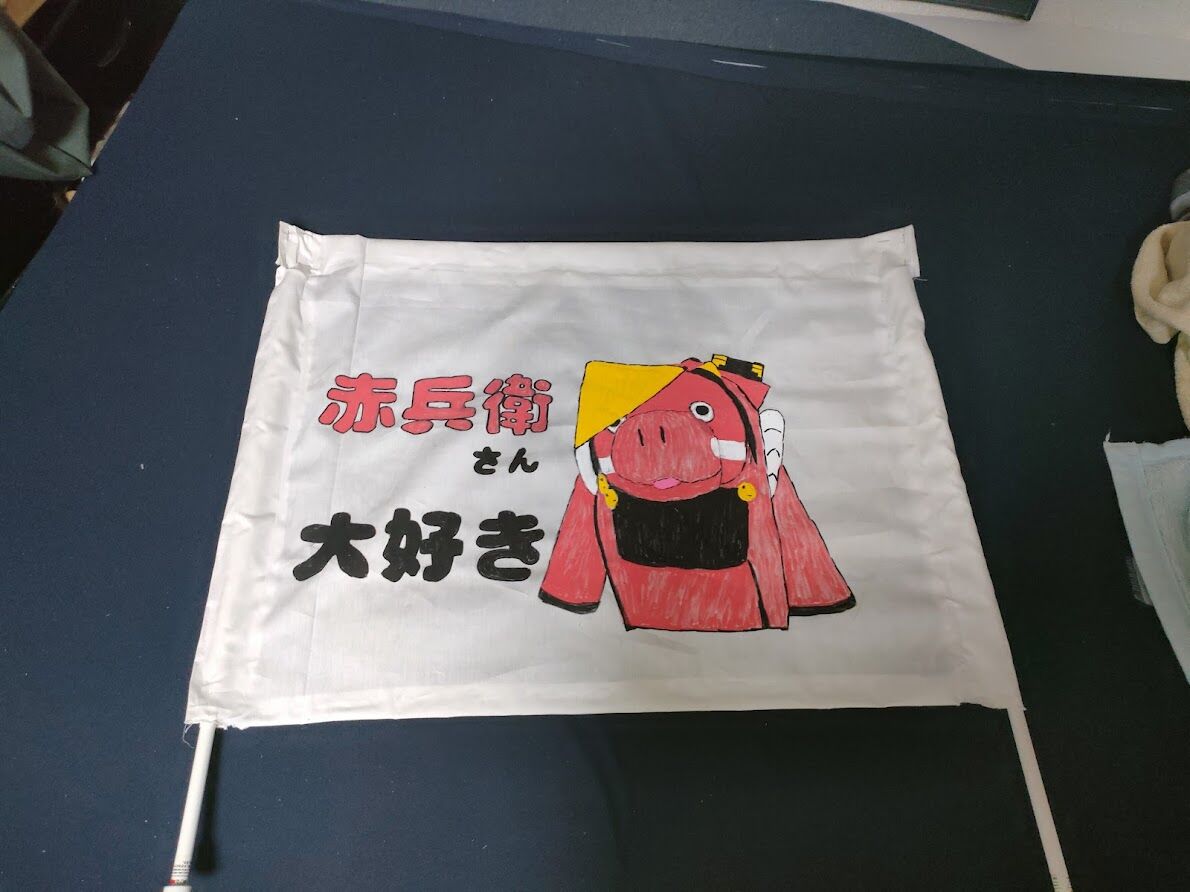 マスコットへのメッセージ伝達手段としてのゲーフラ作り ｊリーグマスコットのことばかり考えるブログ