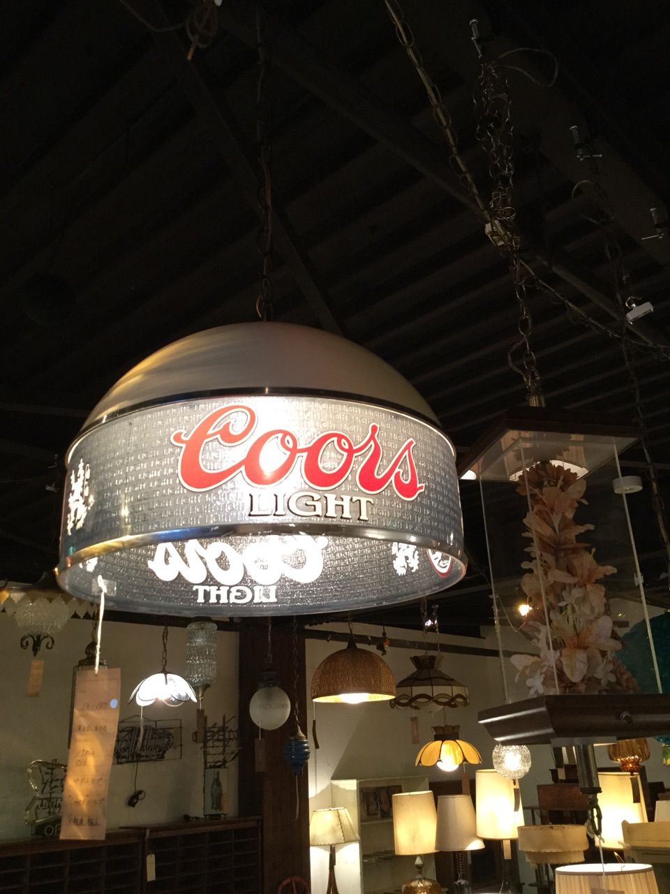 アメリカより直輸入ビンテージCoors Light プールバーライト一点物
