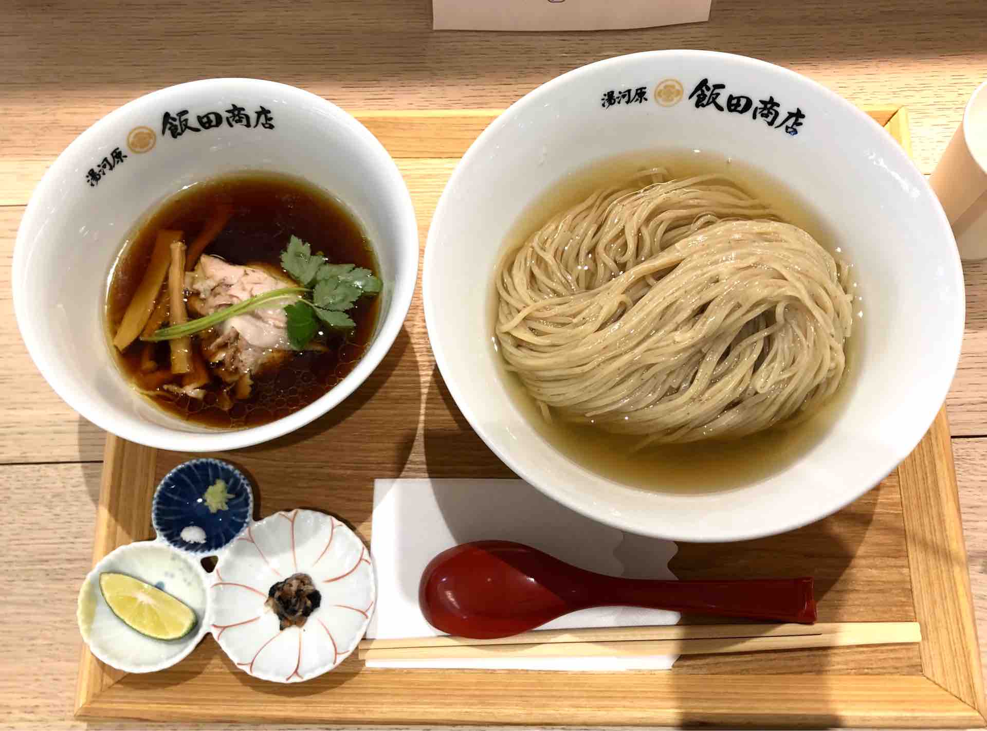 ららぽーと沼津の「湯河原 飯田商店」にて1周年記念限定 つけ麺