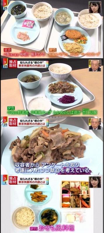 【画像】東京拘置所の食事、ヤバすぎるｗｗｗ結構うまそう