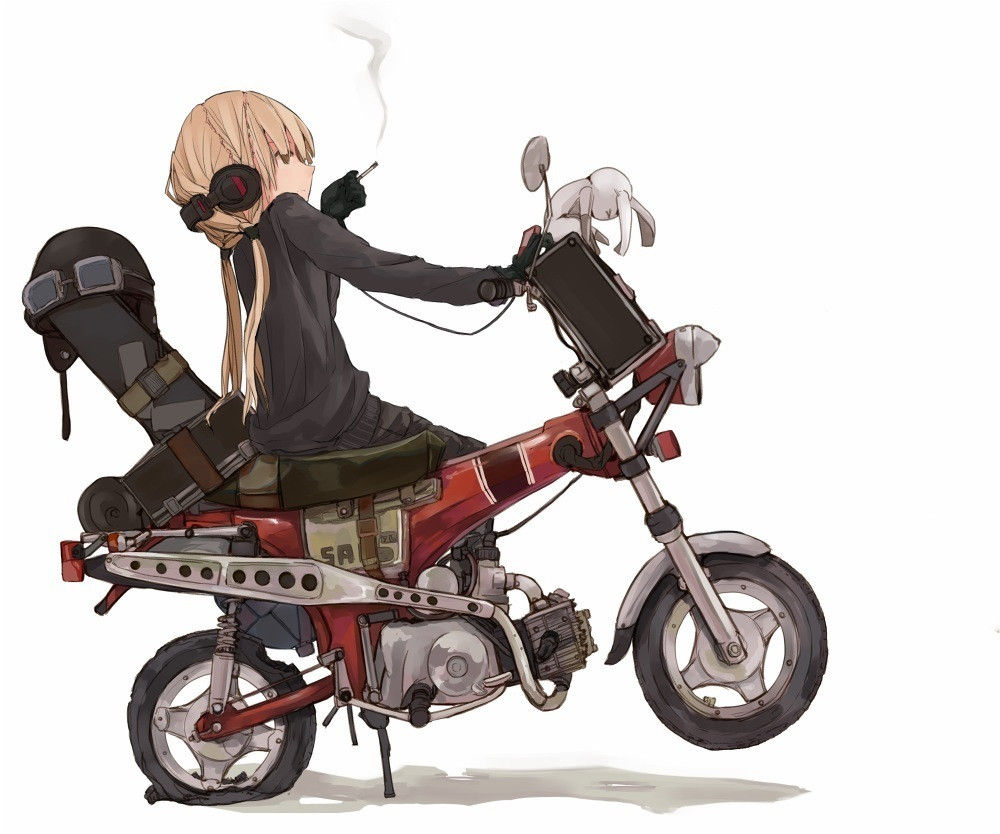 女の子がバイクにまたがってる画像ください ダメージzero 旧サイト