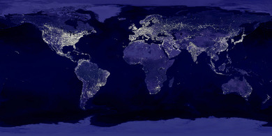 夜の地球