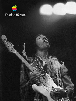ジミ・ヘンドリックス in Think Different