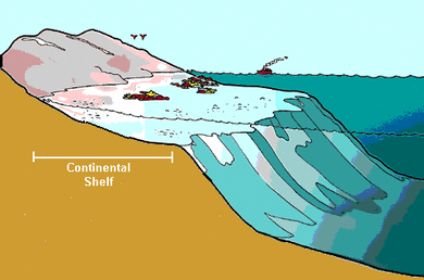 大陸棚とは(continental shelf/画像更新版)