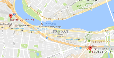 ブレーブス・フィールドとフェンウェイパークの距離