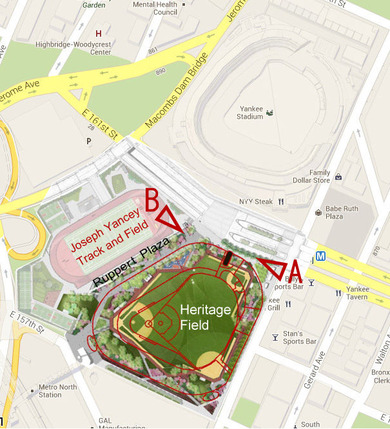 Ruppert Plaza and New Yankee Stadium