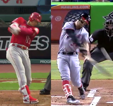 大谷とブライス・ハーパー比較