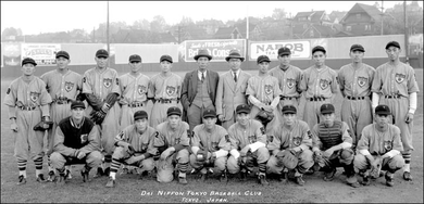 The Dai Nippon Baseball Club in 1935, photographer Stuart Thomas