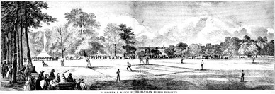1859 Baseball Game at Elysian Fields, Hoboken, NJ