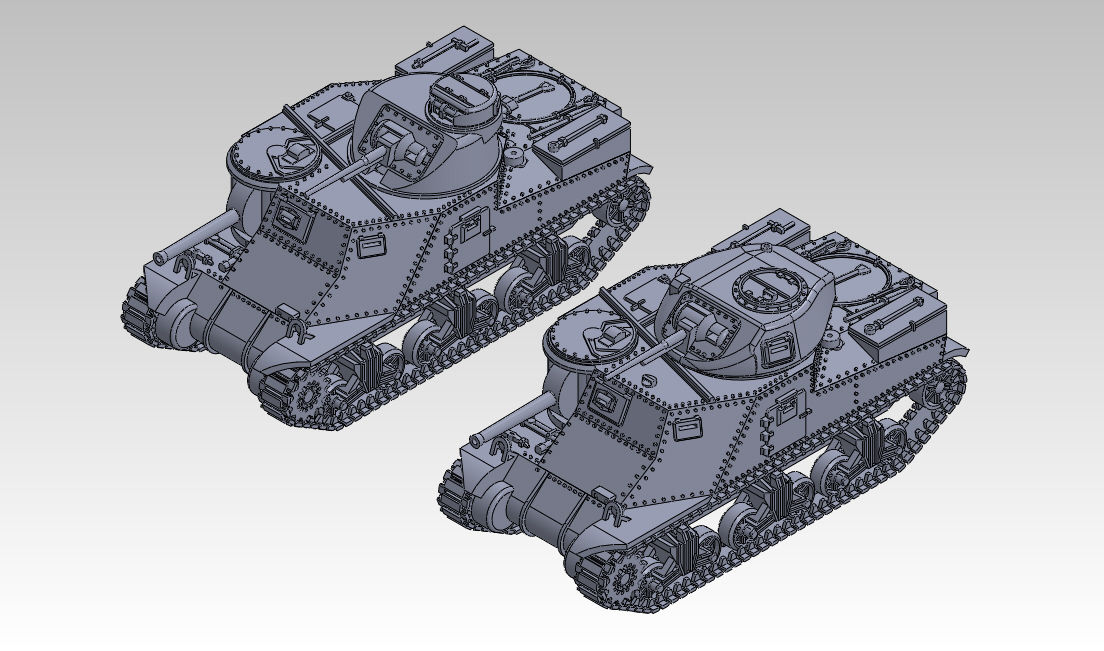 M3巡航戦車グラント原型製作記(その2) : DAMEYA@1/144 M3巡航戦車グラント原型製作記(その2) : DAMEYA@1/144