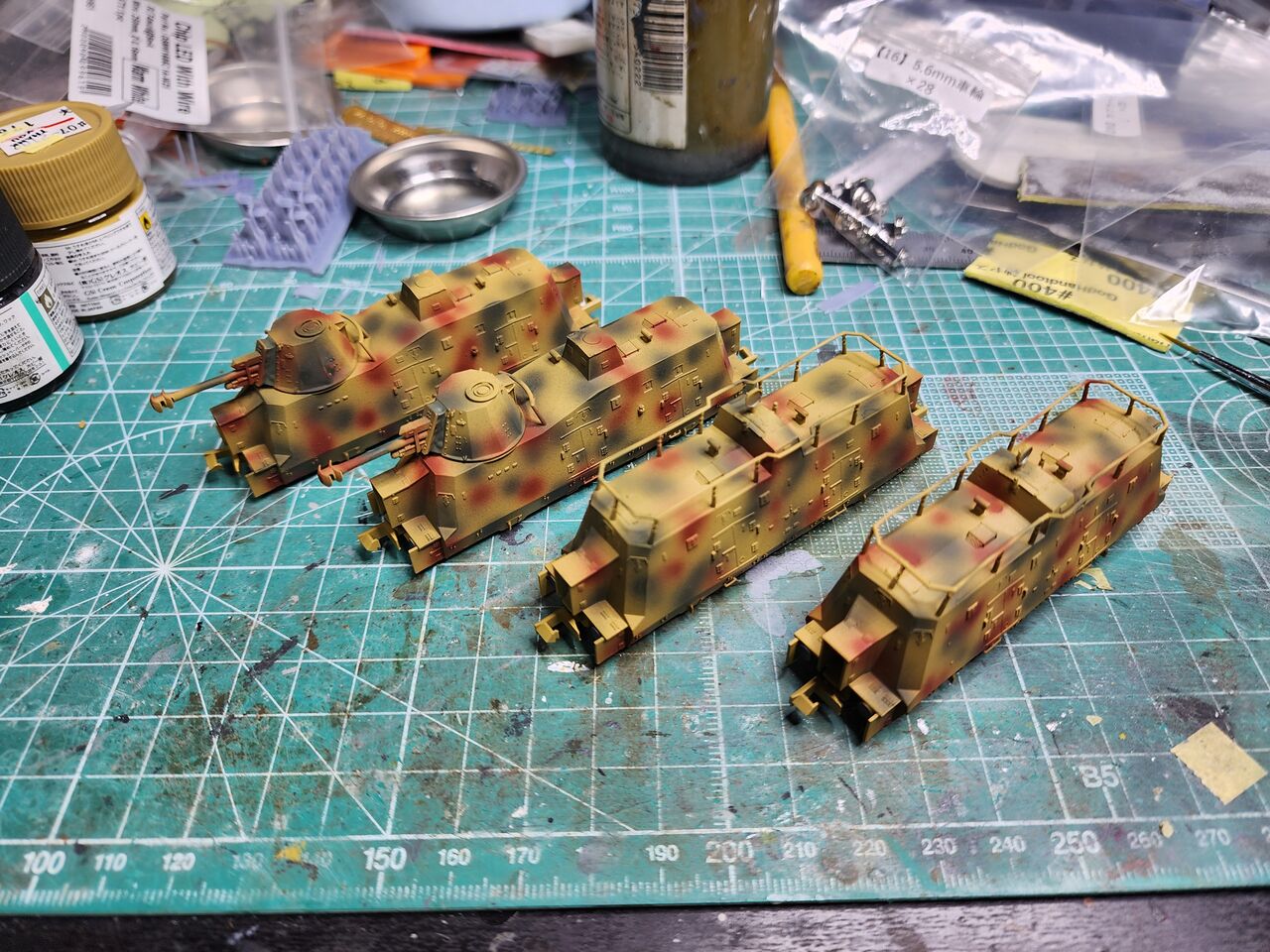 ワンオフ】完成品 装甲列車 模型 架空 日本 陸軍 満鉄 1/35 ラピュタ