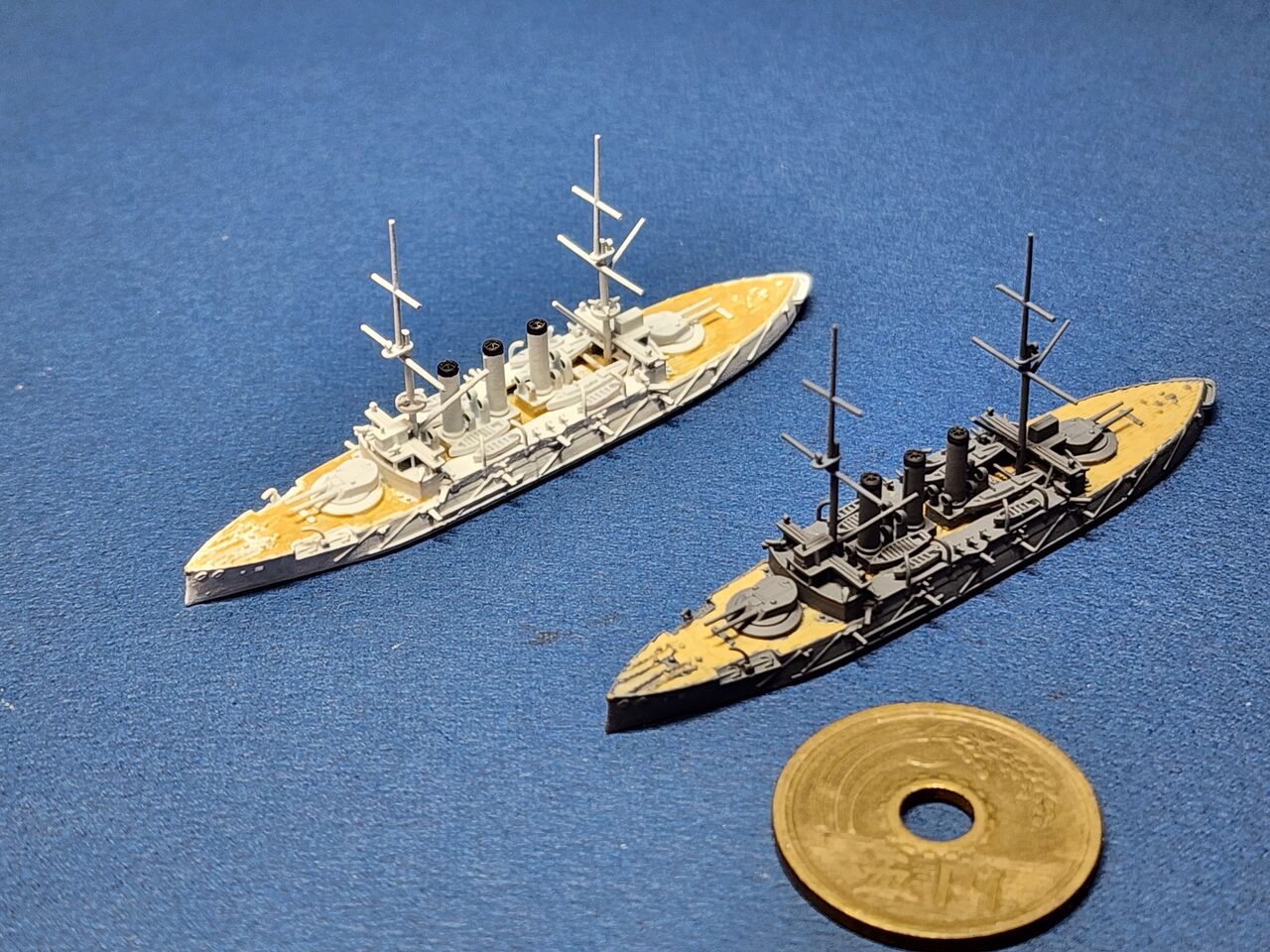 1/2000 戦艦敷島・初瀬、サンプル組み立て : DAMEYA＠1/144