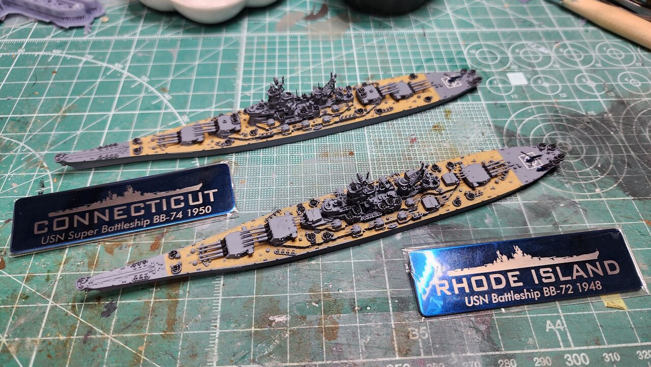1/2000 戦艦ロードアイランド・コネチカット（架空艦） : DAMEYA＠1/144